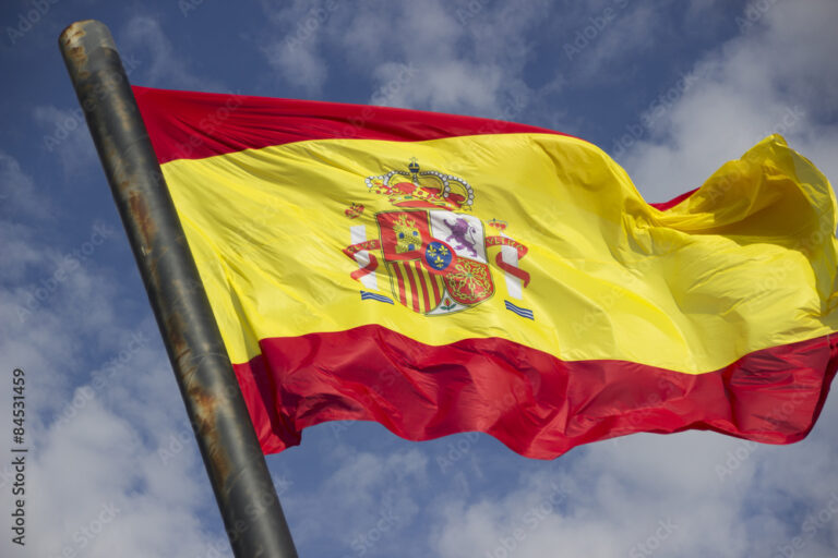 bandera ondeando en un mastil