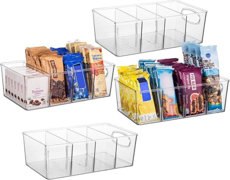 cajas plasticas grandes organizadas en estanteria