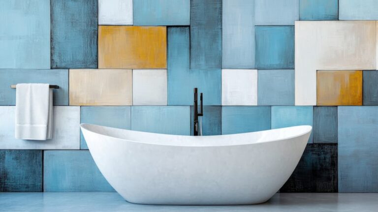 Qué tipos de cerámica para muro de baño puedo encontrar en Sodimac 19 ceramica de bano colorida y moderna