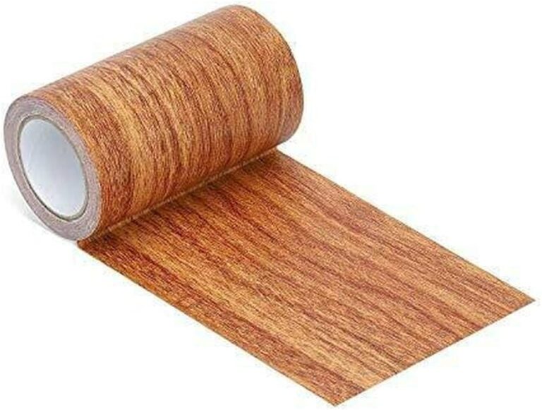 cinta adhesiva color madera en manualidades