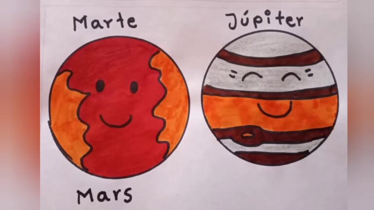 Cómo hacer un dibujo del planeta Marte para pintar fácilmente 25 dibujo sencillo de planeta marte