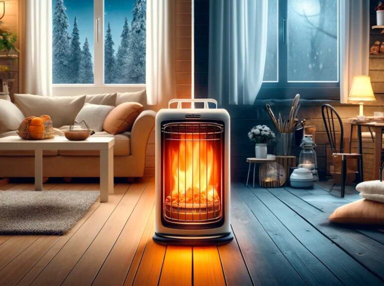 estufa y calefactor a gas en comparacion