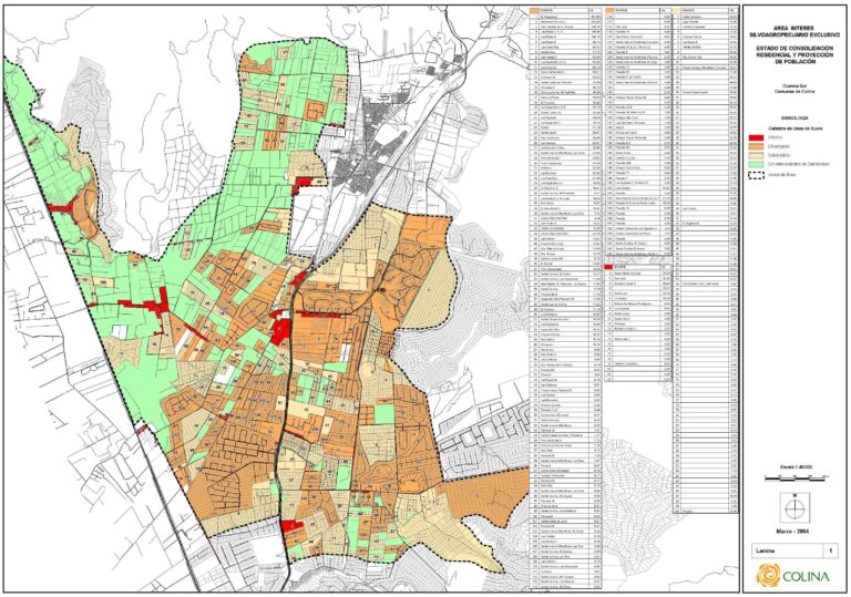 mapa de avenida chicureo en santiago