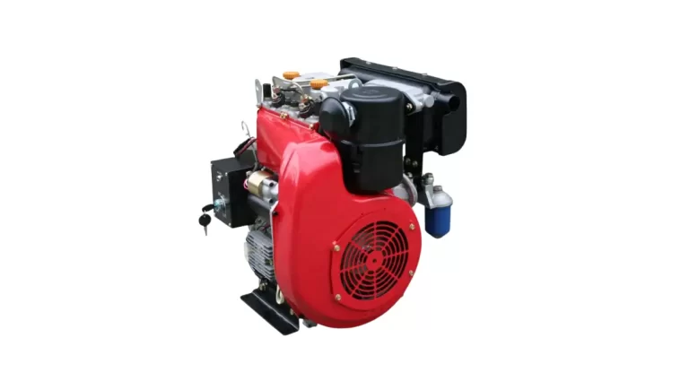 motor diesel enfriado por aire en accion