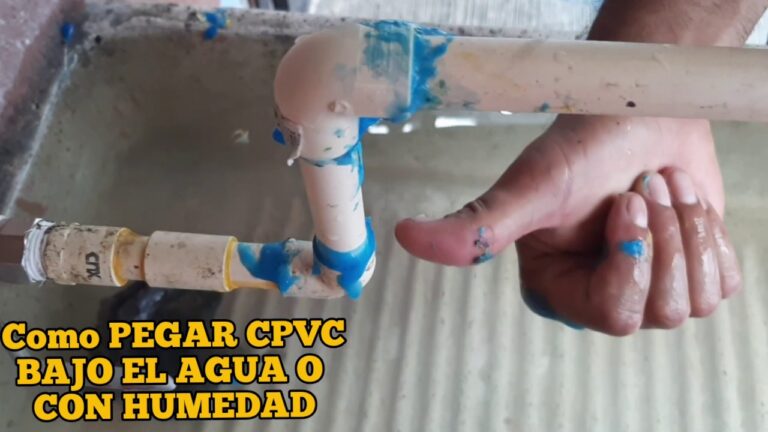 Cómo puedo pegar un tubo de PVC si está lleno de agua 27 tubo de pvc sumergido en agua